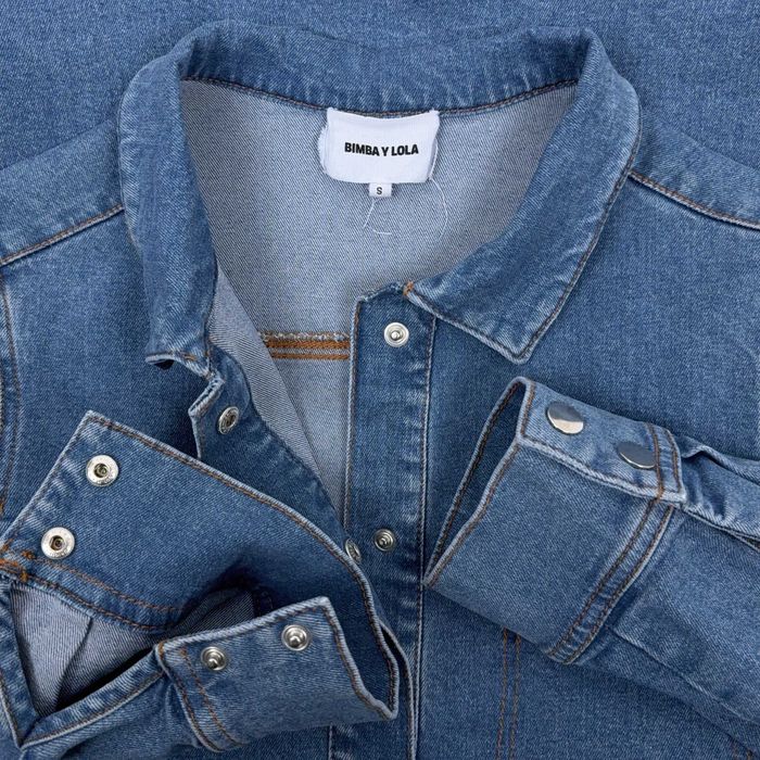 Vestido Curto Denim Bimba Y Lola S Azul