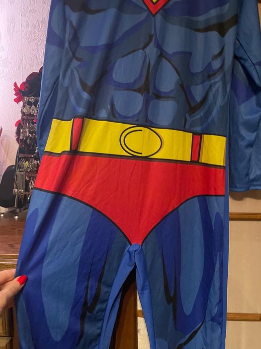 Strój karnawałowy kombinezon Superman roz XL