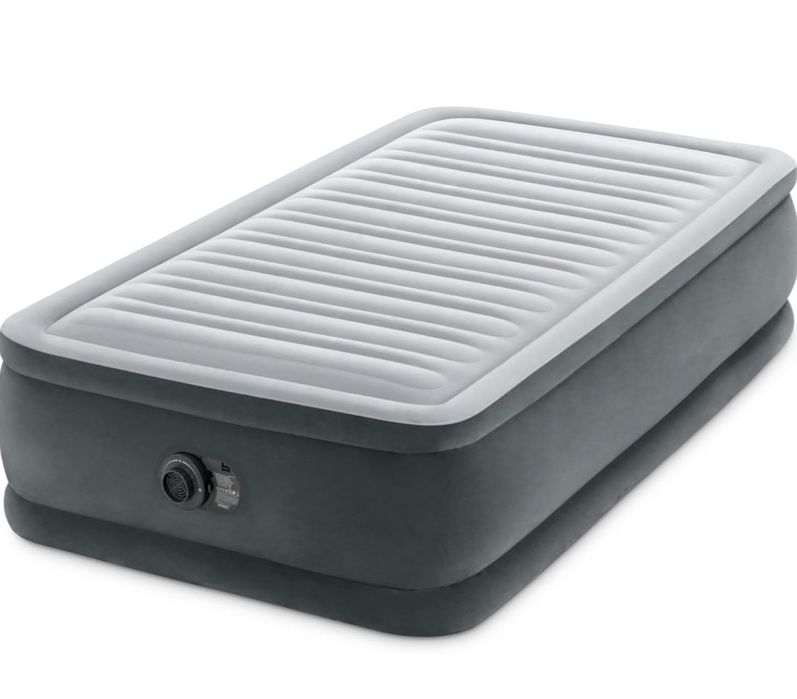 Intex Twin Comfort łóżko dmuchane materac dmuchany z wbudowana pompka