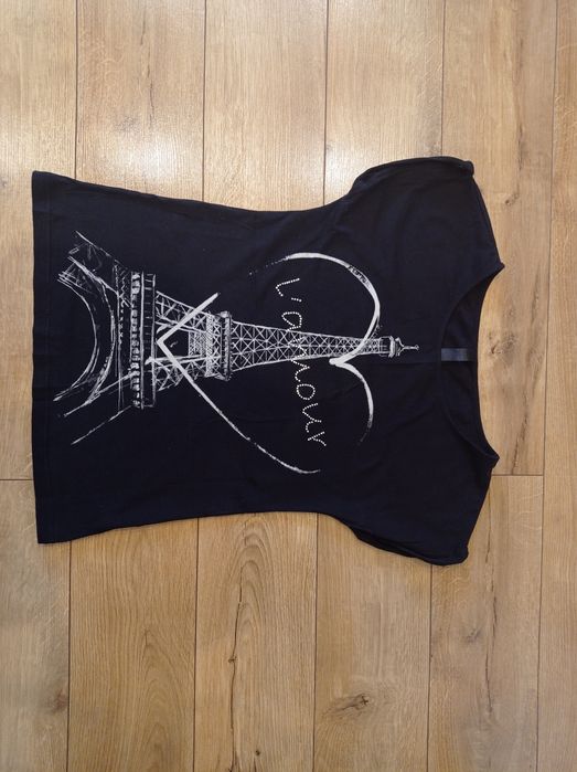 T-shirt damski czarny