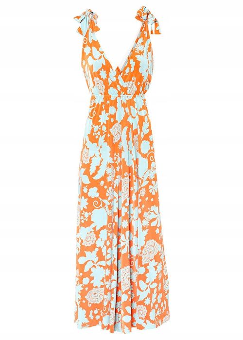 B.P.C długa sukienka letnia we wzory 36/38.