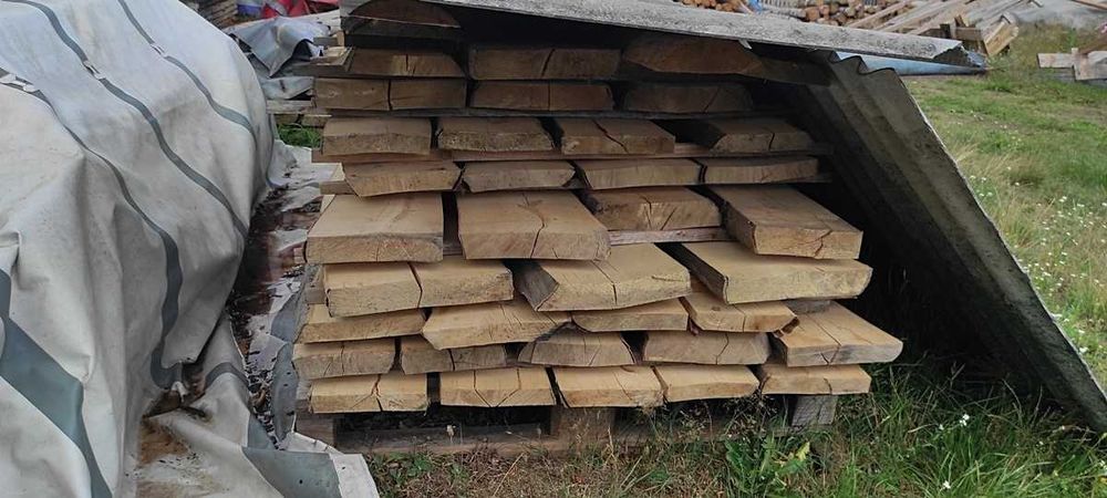 Deski Jesion , Buk, Jodła, sosna i inne- sezonowane Bale Kantówki