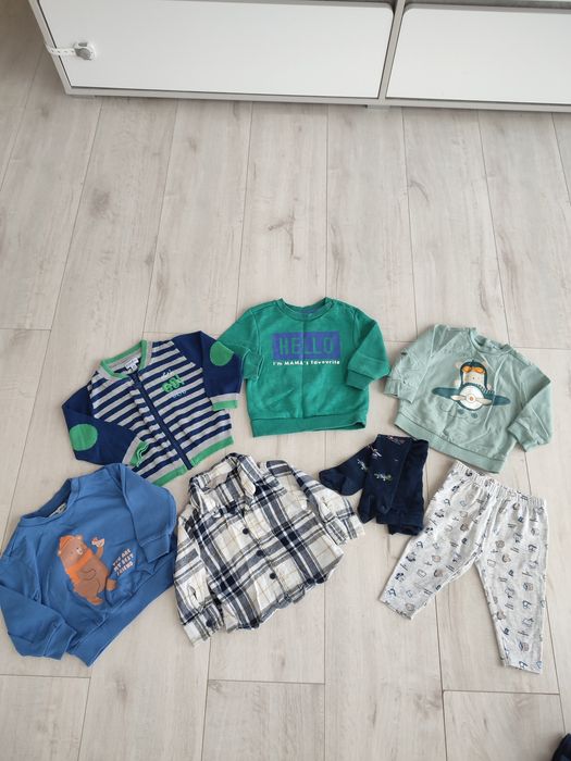 Набір дитячого одягу для хлопчика 6–12 міс 68-74-80 / 7 речей / гарний