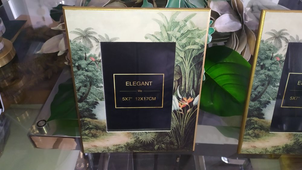 2 molduras novas grandes estilo tropical vintage