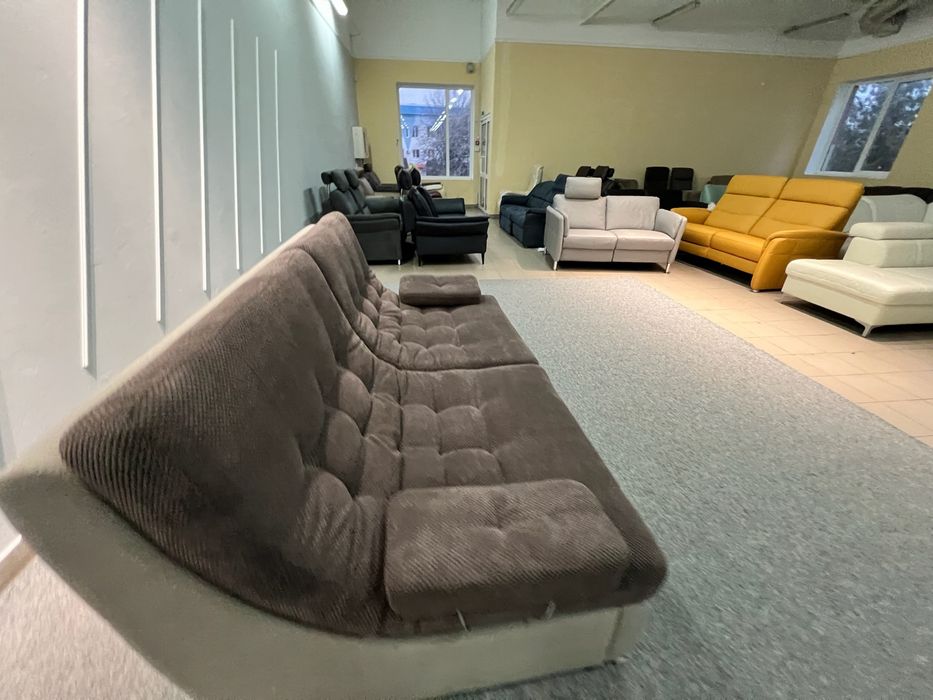 Акція!Диван розкладний тканина коричневий