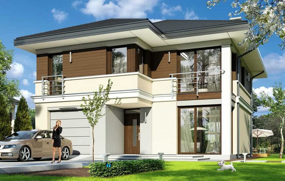 Zlece budowe dwoch domow Projekt Tytan - okolice Piaseczna