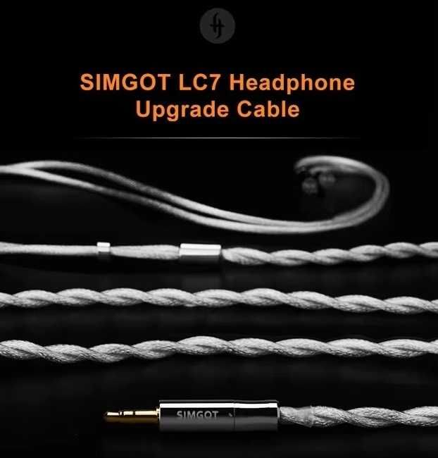 ‼️Simgot LC7 (2Pin 0.78) - сменный Litz кабель для наушников (3.5+4.4)