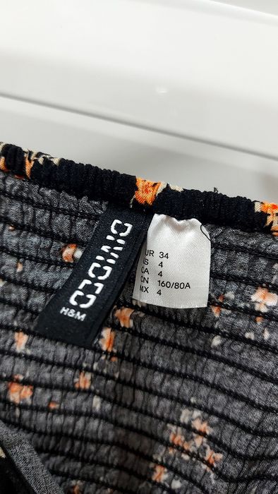 Sukienka na lato kwiatki H&M 34 Xs