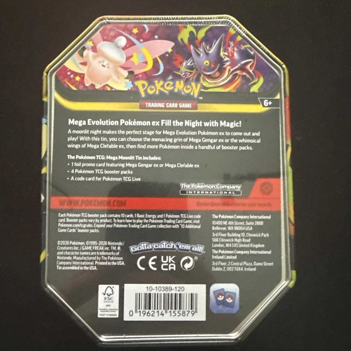 Pokemon Tin Mega Clefable [Selado]
