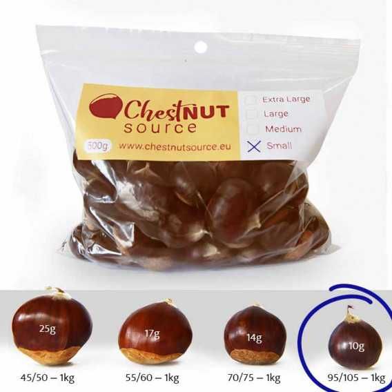 Castanhas Frescas - Calibres Pequeno até Grande