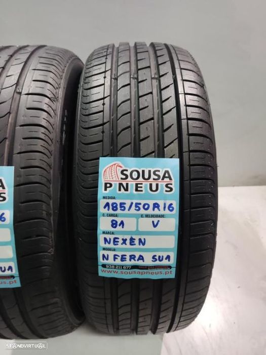 2 pneus semi novos 185-50r16 nexen - oferta dos portes