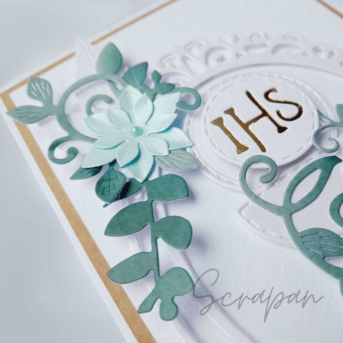 Pamiątka Pierwszej Komunii Świętej, kartka komunia