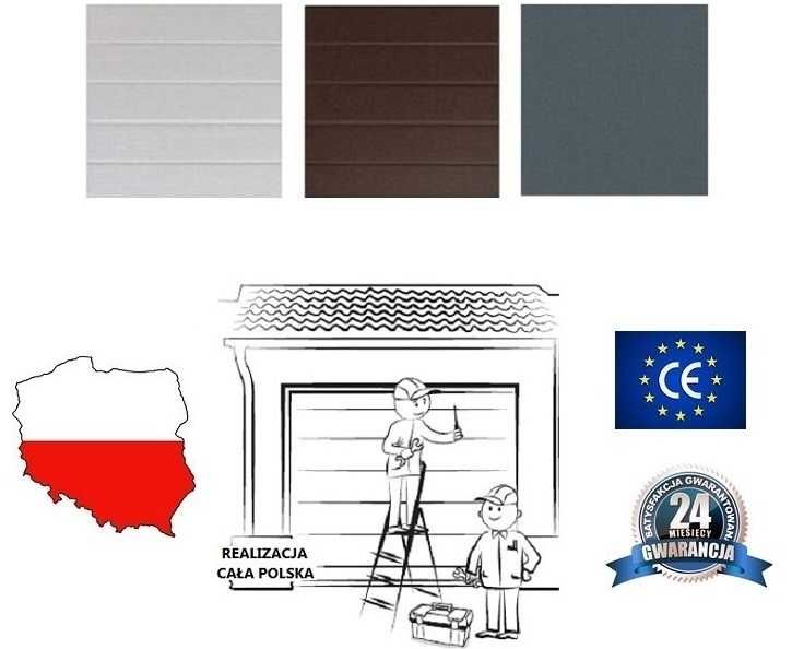 Brama Garażowa Segmentowa -Antracyt Brąz - Jakość - Gwarancja - Serwis