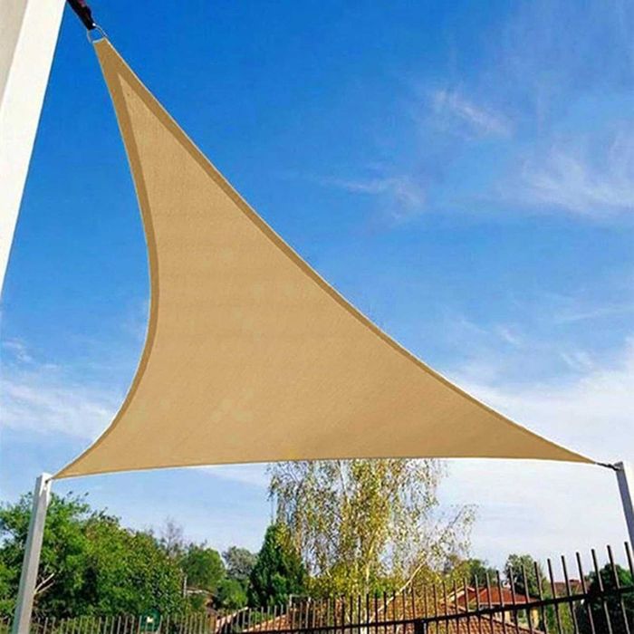 Vela Sombra Triangular Bege 5x5x7m