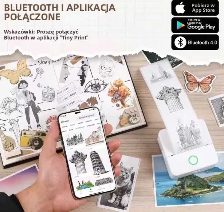mini drukarka beztuszowa