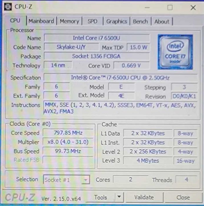 Lenovo IdeaPad 15.6" i7-6500U 8GB 1TB HDD W10 Home