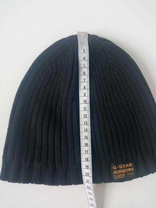 G-Star Raw czarna męska czapka r uniwer