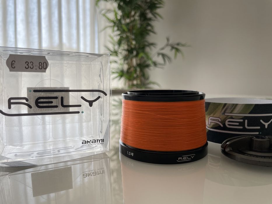 Bobine carreto pesca Rely AKAMI “novo”