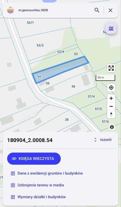 Działka w miejscowości Hurcze