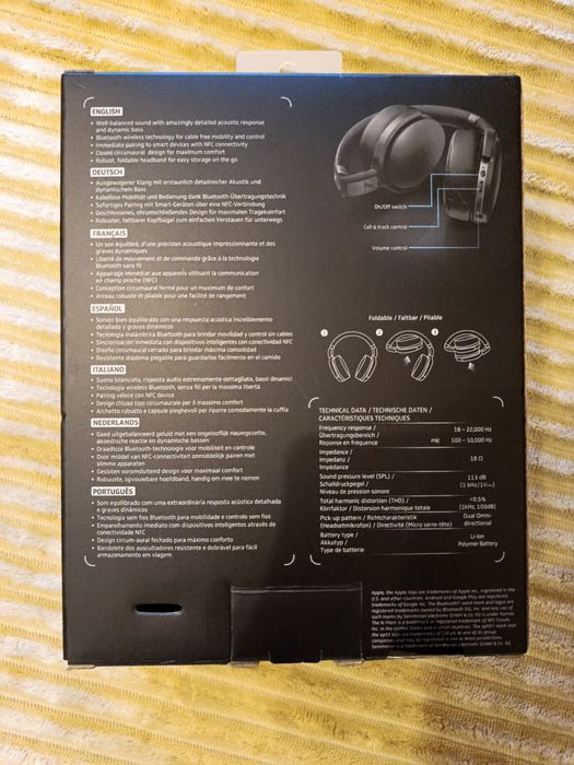 Sennheiser HD 4.40BT Wireless - Auscultadores Bluetooth Como Novos