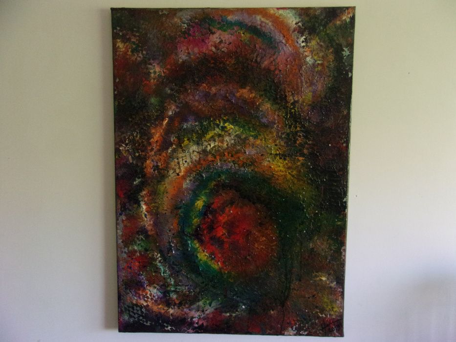 Quadro tela pintura abstrato