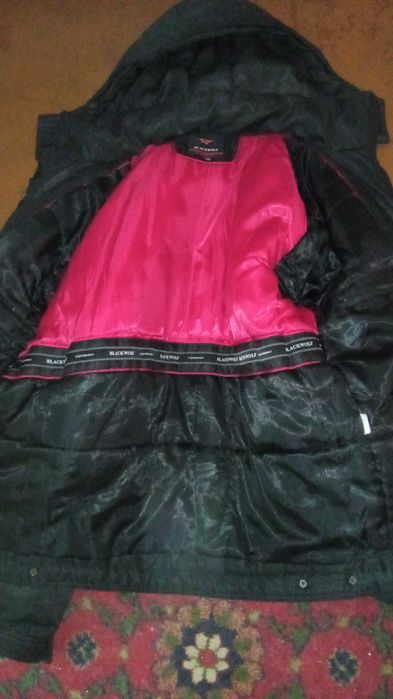 Пуховик 54-56 р. капюшон отстёгивается куртка/курточка пиджак зима