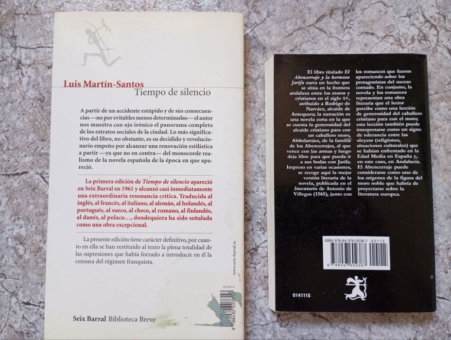 Conjunto de 2 livros em espanhol