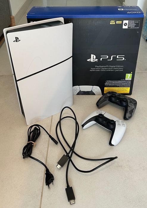 PlayStation 5 Slim Digital Edition + 2 pady DualSense + pudełko | Warszawa