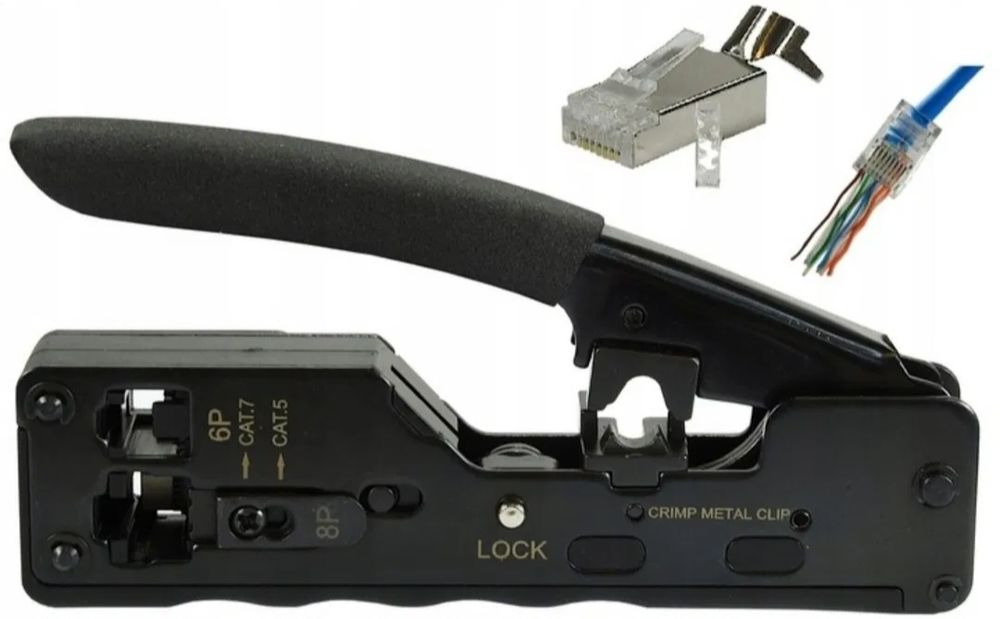 Zaciskarka do wtykow przelotowych RJ45 8P8C