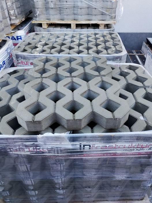 Płyta ażurowa betonowa szara, czarna 40x60x8cm