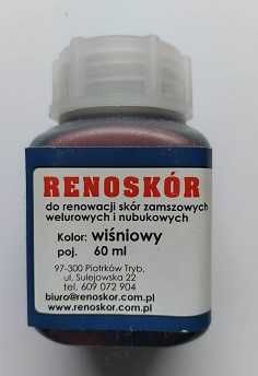 RENOSKÓR FARBA Lakier do zamszu Wisniowy