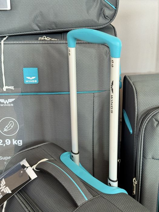 Чемодан чемоданы валіза WINGS LRK01 поліестер ПОЛЬША (СУПЕРЛЕГКА)