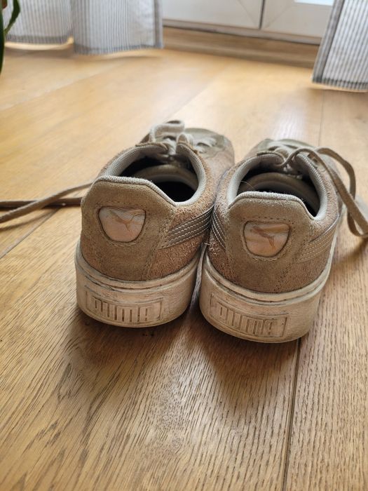 Sneakersy Puma beżowe