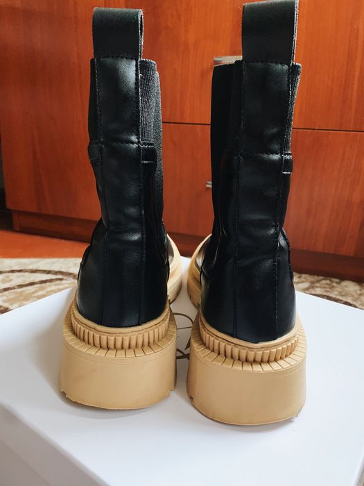 Черевики чорні, челсі на платформі, Mango жіночі