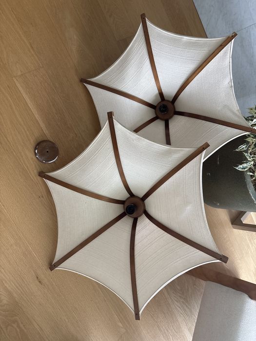 Candeeiro duplo em bom estado