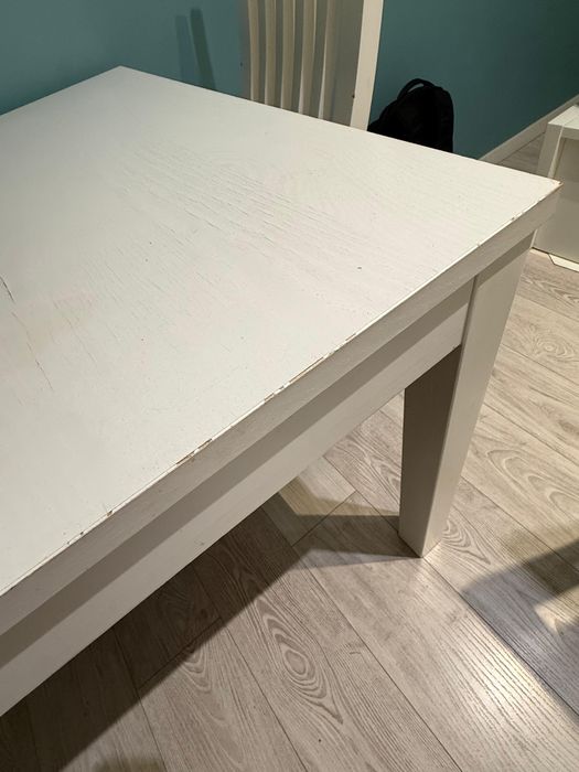 Stół Ikea Bjursta używany z krzesłami