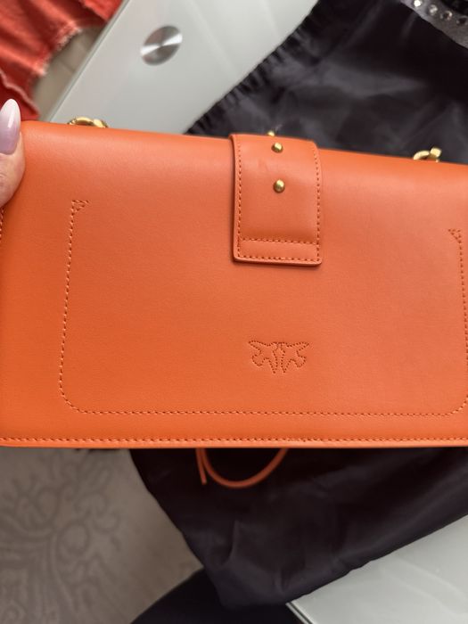 Torebka Pinko pomarańczowa Classic