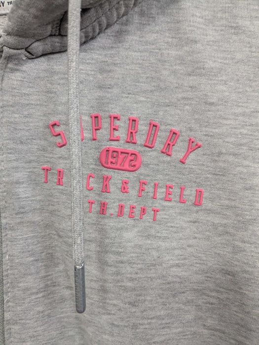 Bluza Superdry szara z kapturem rozpinana rozm. 40