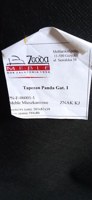 Tapczan niebieski