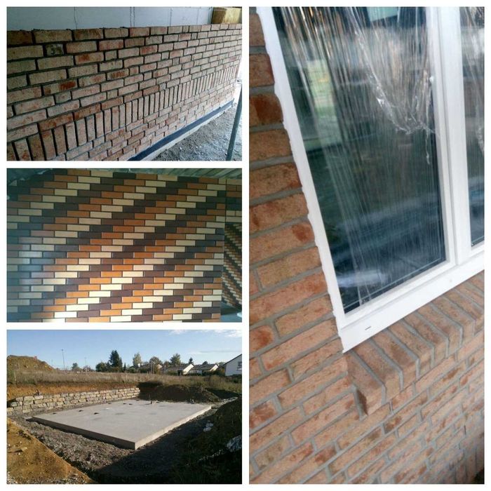 Кладка, фундамент, кровля, установка систем отопления,