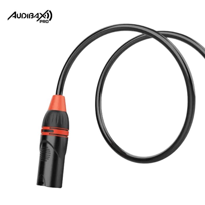 Audibax Pro Preto Cabo DMX 3 pinos 10 metros Preto