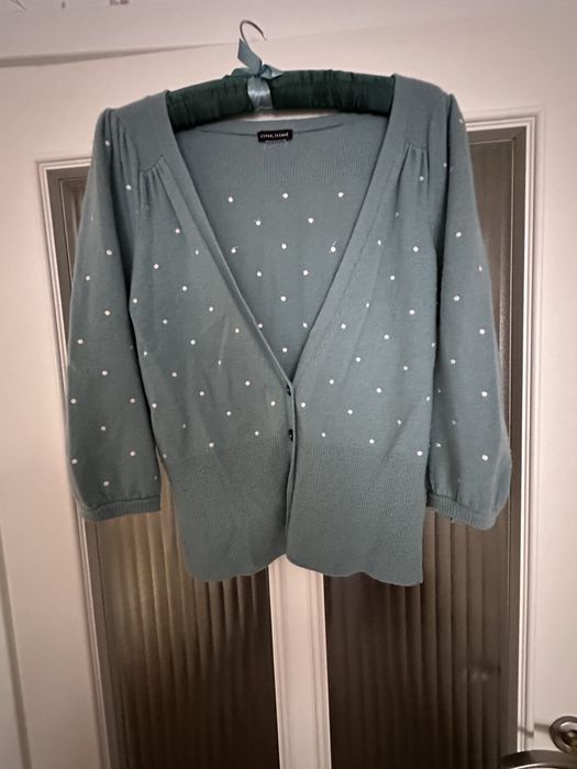 Sweter rozpinany kardigan River Island w kropki