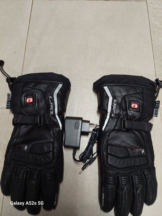 Luvas de moto com bateria