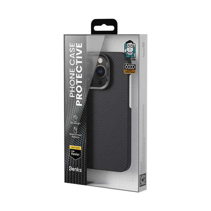 Benks Etui Magnetic Armor Air Kevlar PC Frame 600D do iPhone 16 Pro