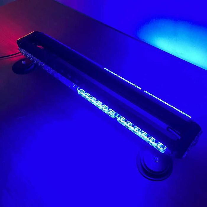 Стробоскоп-мигалка на дах Балка LED 70см, 12/24v синій червоний