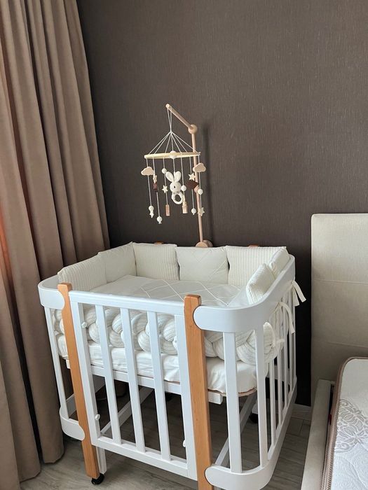 Дитяче ліжечко-люлька Мамо Тато