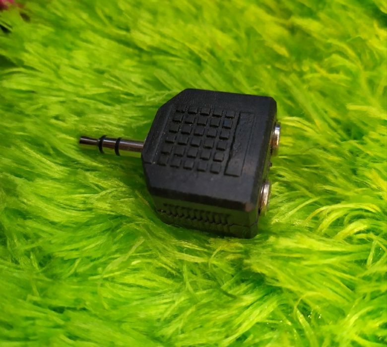Переходник 1RCA - 2 RCA, 1 в 2 mini jack 3,5"