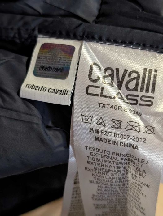 Męska Niebieska Kurtka Cavalli Class Xxl