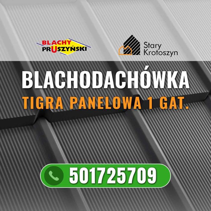 Blachodachówka panelowa TIGRA "BLACHY PRUSZYŃSKI"