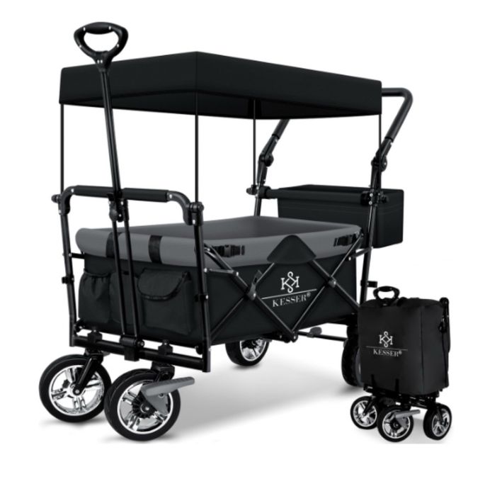 Wózek składany transportowy z dachem i pokrowcem Kesser 100 l